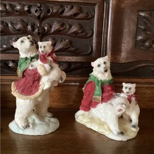 Christmas Polar Bear Family ❄️